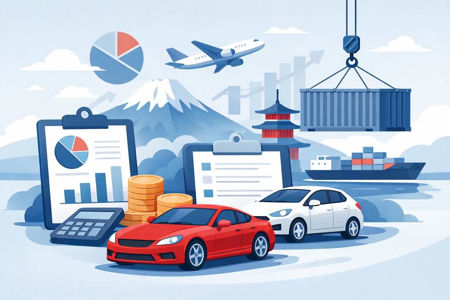 Exporter Fee Breakdown Example for Japan Cars